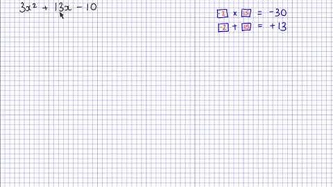 Factorising quadratic expressions where coefficient of x squared is not 1 (HW due: 18/03/20)
