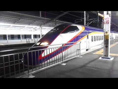 E3系L53編成+E2系J編成 東北新幹線 やまびこ・つばさ157号 発車 宇都宮駅
