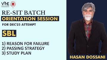ACCA SBL | Reason for Failure | Passing Strategy | Study Plan | Re-sit Orientation | Dec