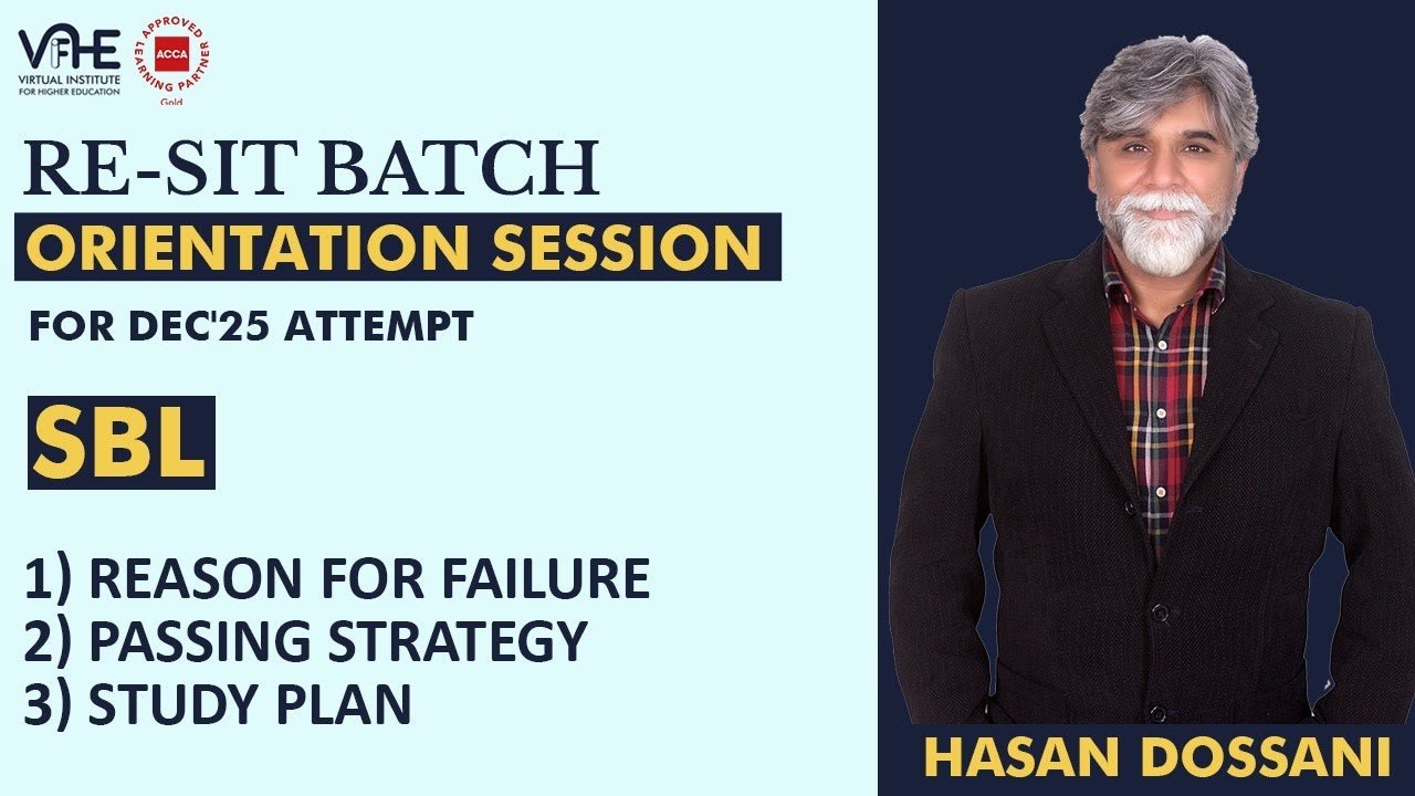 ACCA SBL | Reason for Failure | Passing Strategy | Study Plan | Re-sit Orientation | Dec'25 Attempt