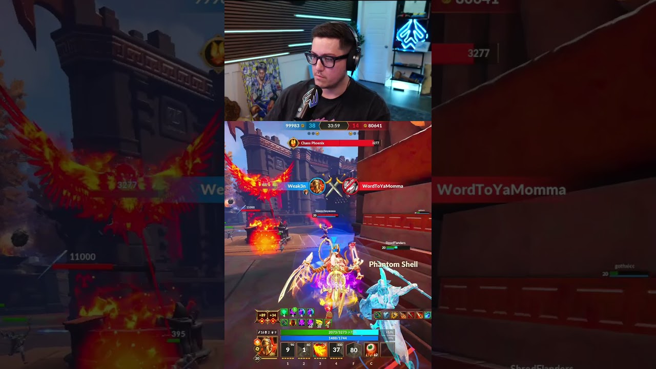 ARES GOES NUTS WITH HIS ASPECT ON! 