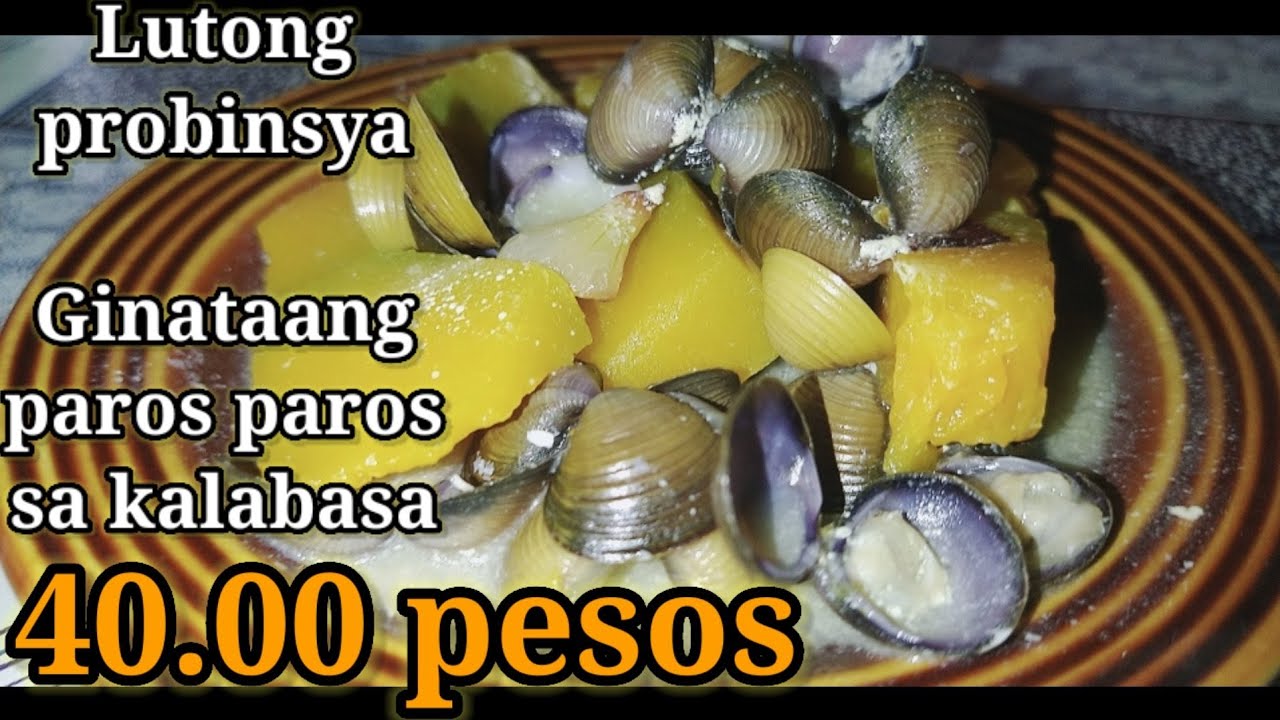 HOW TO COOK GINATAANG SMALL CLAMS OR PAROS PAROS IN KAPAMPANGAN, LUTONG