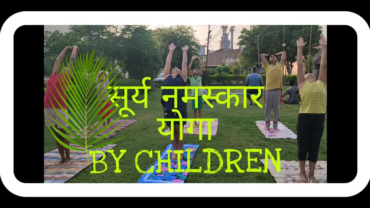 Early morning yoga class/28/Surya namaskar /children practicing YouTube
