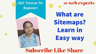 Information What are Sitemaps in SEO/ How to create Sitemap/ Part 1 Guide