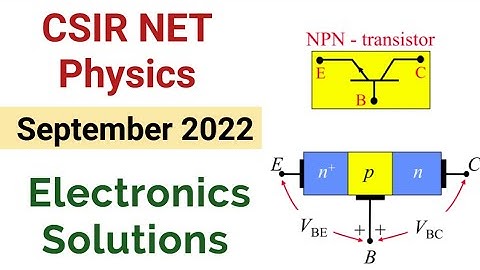 CSIR NET Sep 2022 Electronics Solutions (Part B,C)