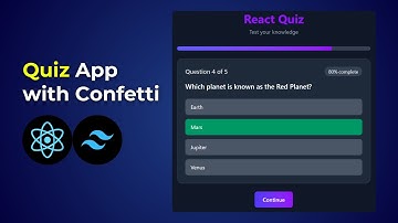 Build a Modern Quiz App in React with Tailwind CSS | Step-by-Step Tutorial