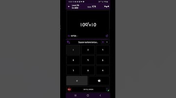 Math Tricks - Training mode - Square numbers between 100 and 109 - level 096 (Number Keyboard)