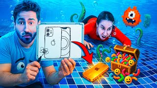 Tudo Que Eu Desenhar, Você Tem Que Pegar Na Piscina