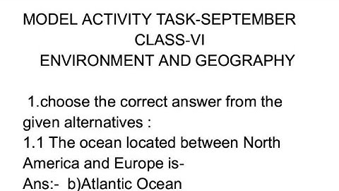 model activity task September class 6, Environment and Geography class 6 computer type