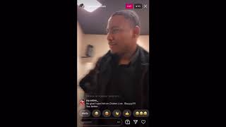 Tyler N. Allen imitation of Bishop Dance Allen on Instagram Live.