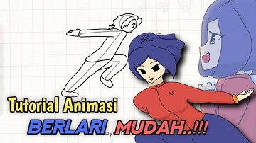 TUTORIAL ANIMASI BERLARI II MUDAH #tutorial #animasi #flipaclip #vanimaker