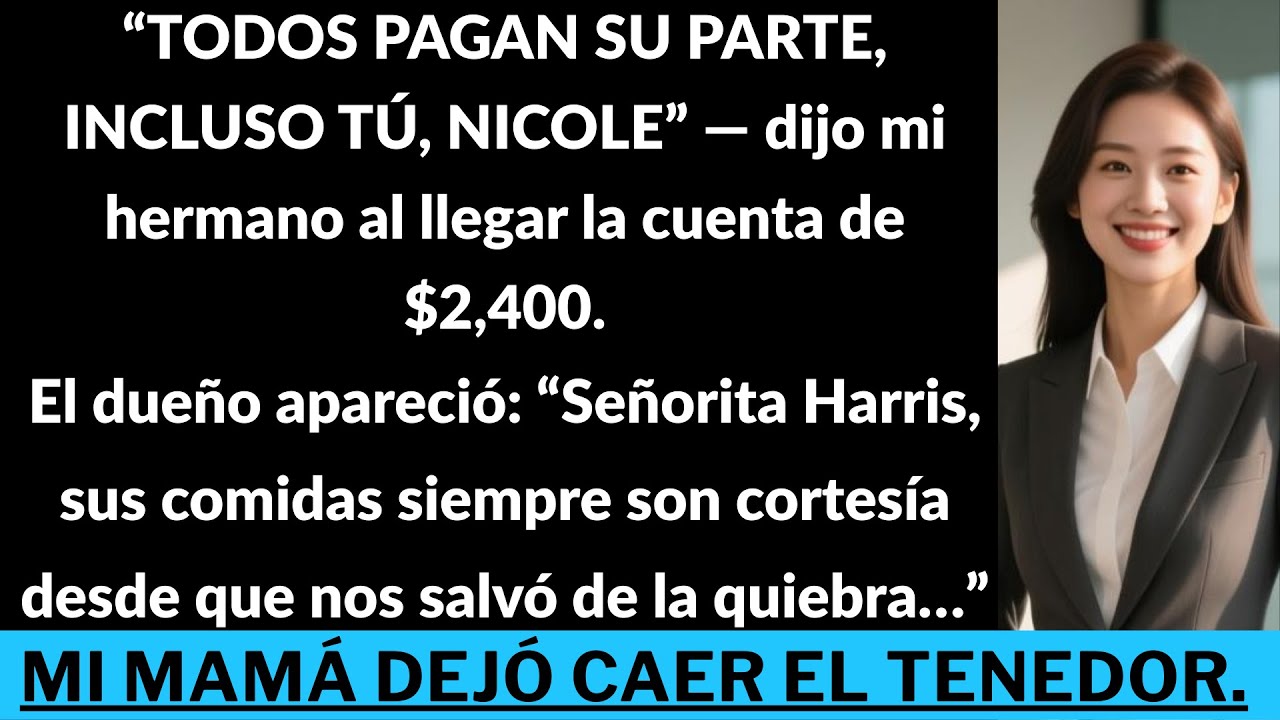 La cena de aniversario de mi madre: cuando dividir la cuenta reveló una verdad inesperada