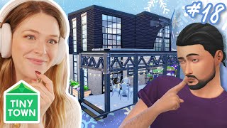 finishing an INDUSTRIAL HOME in the sims 4 | Tiny Town Purple #18 ...