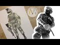 How to draw a soldier