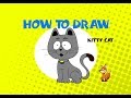 How to draw a Kitty Cat  - Learn to Draw - ART LESSON - Tabby Cat