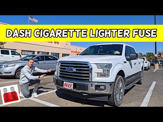 FORD F150 DASH CIGARETTE LIGHTER FUSE LOCATION REPLACEMENT F 150 POWER  OUTLET FUSE 2015 2016 2017