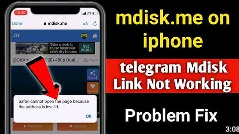How To Open Mdisk Link in iphone Mdisk in on iphone mobile phone
