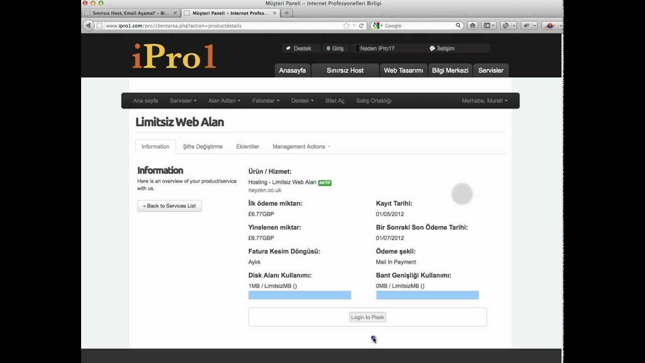 Email Açma iPro1.com