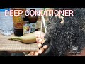 DIY Banana deep conditioner for damaged natural hair or high porosity hair/