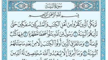 سورة البينة مكتوبه / ياسر الدوسري