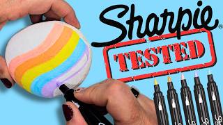 Testing Sharpie Creative Markers for Rock Painting