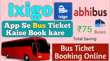 How to book bus ticket from ixigo app | ixigo bus ticket booking