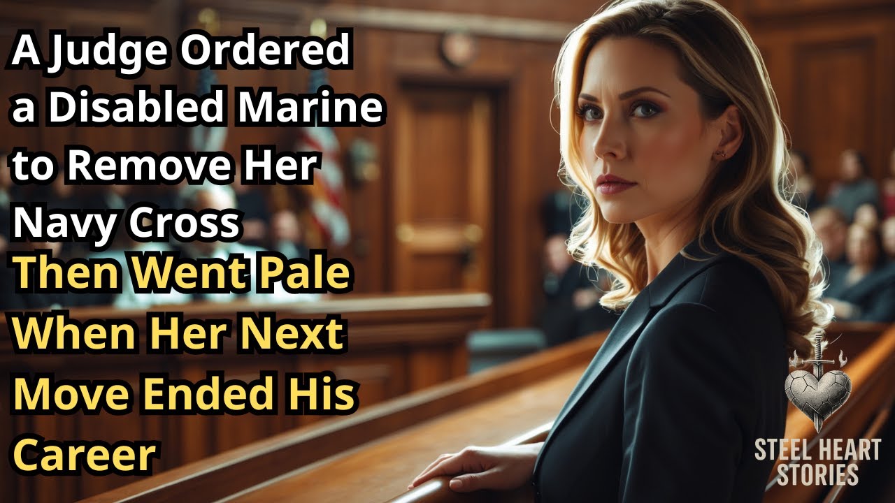 Судья приказал инвалиду-морпеху снять Военно-морской крест. Но её следующий шаг положил конец его...