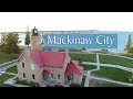 Aerial Tour of Mackinaw City, Michigan