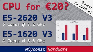 🇬🇧 CPU for €20? E5-1620 V3, E5-2620 V3, E5-2620 V4 in games and working tasks | RTX 2080 Ti