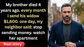 My Brother Died 4 Years Ago — I Send His Widow $1,600 Every Month… Until My Neighbor Told Me to.....