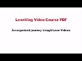 Leanvlog course in pdf