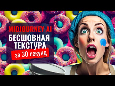 Секреты бесшовных текстур в AI Midjourney! Как сделать идеальную текстуру за 30 Секунд?