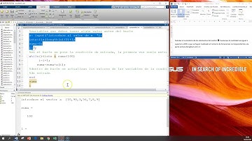 Sumatorio condiconado. Bucle While (condición de entrada) Matlab