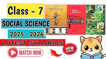 Class 7 SST Social Science 2025-26 Latest Syllabus #doesyllabus #class7syllabus #latest2025_26