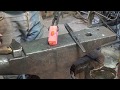 Forging a cross peen hammer