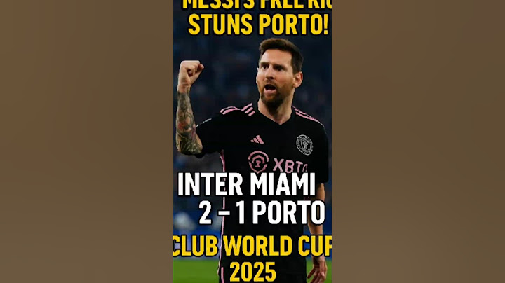 Messi’s Game-Winning Free Kick!  | Inter Miami vs FC Porto | Club World Cup 2025 #Shorts
