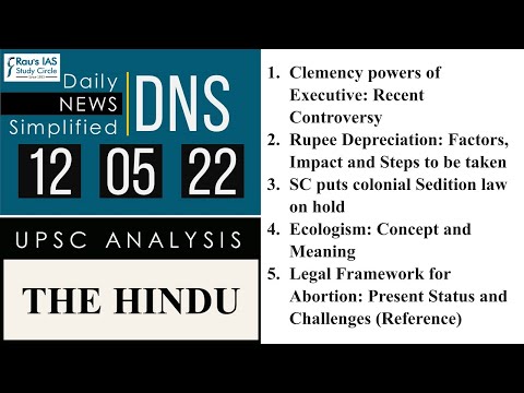 Video THE HINDU Analysis, 12 May, 2022 (Daily Current... - youtube
