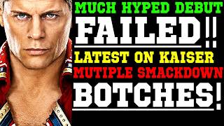 WWE News! Much Hyped Debut Struggles To Deliver! Several Smackdown Botches! Latest On Ludwig Kaiser