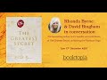 Booktopia TV: in conversation with Rhonda Bryne and David Bingham