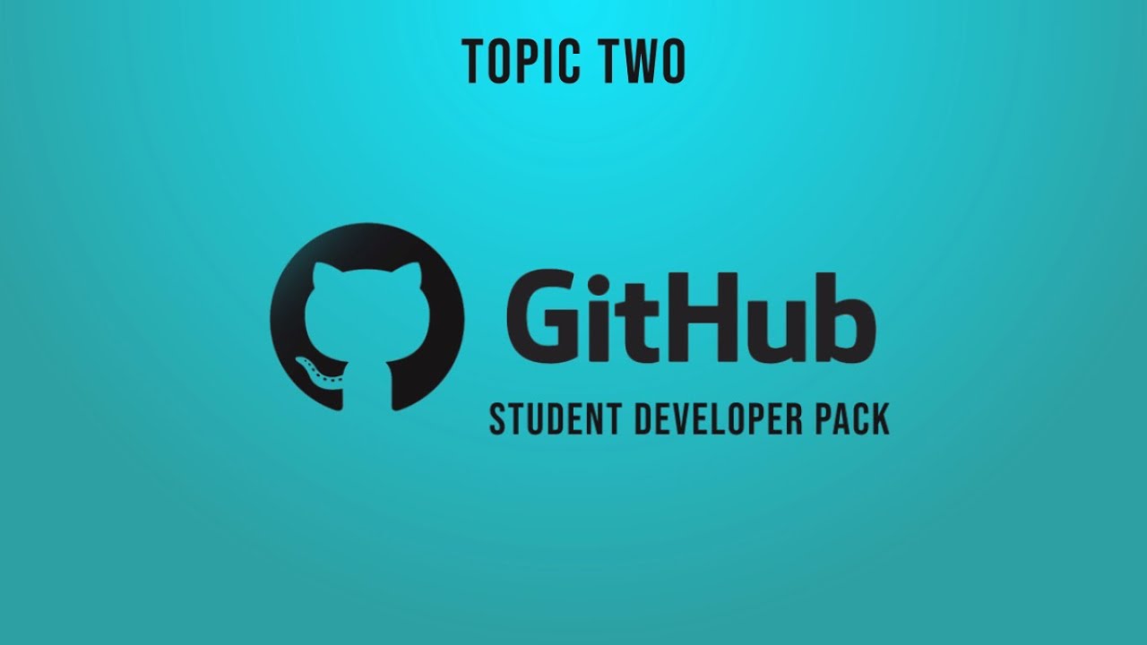 Tech Odyssey #2- GitHub Student Developer Pack - YouTube