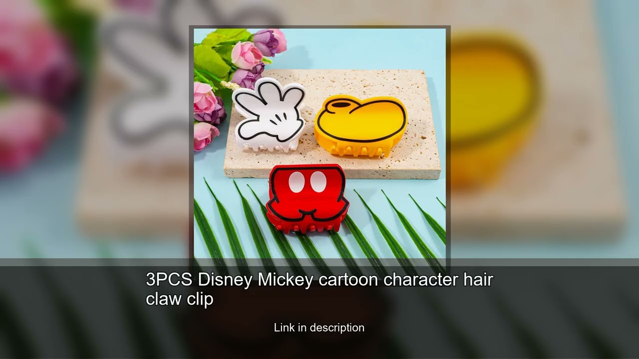 3PCS Disney Mickey cartoon character hair claw clip