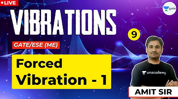 Vibration | Lec 9 |Forced Vibration - 1 | GATE/ESE Mechanical Engg