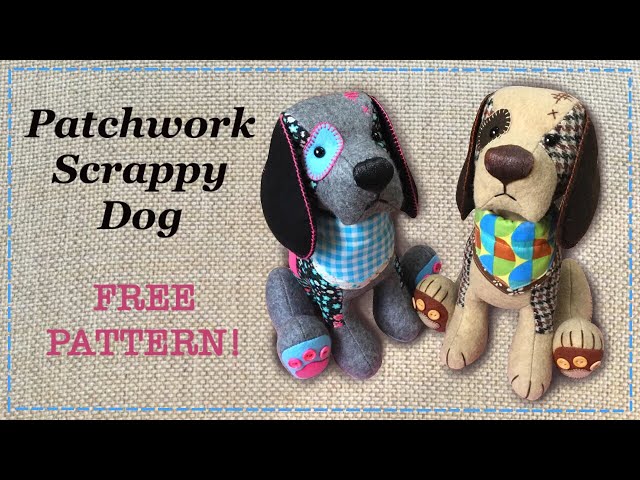 Patchwork Scrappy Dog || FREE PATTERN || Full step by step Tutorial with Lisa Pay - YouTube Patchwork Scrappy Dog || FREE PATTERN || Full step by step Tutorial with Lisa Pay - YouTube
