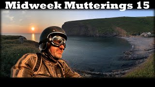 Midweek Mutterings 15 - Twin Singles - Sticker Comp and a Cracking Sunset
Midweek Mutterings 15 - Twin Singles - Sticker Comp and a Cracking Sunset
Hello my friends and welcome to MWM15 in which I eat bugs, chat briefly about Ireland and an upcoming trip in August. I almost squash a squirrel, I show you Ernies twin, the latest viewers view from Js Rides giving you a chance to win a Saddlebags sticker. And finally I end with a cracking sunset at Crackington Haven on the north coast of Cornwall. All in a nice little evening ride on the Royal Enfield Classic 500.
0:00 Channel intro
0:10 Midweek mutterings and bugs
1:09 Ireland and an upcoming trip
3:40 Ernies twin
4:03 Squirrel with a death wish
5:08 Viewers view from Js rides @jsrides66
6:13 So much to do, so little time
7:36 Coming into Crackington Haven
8:15 Cracking sunset
9:18 Thank you for watching
Mentioned channels.
@craigyllyn
@oldwildandfree
@jsrides66
Wales series.
https://youtube.com/playlist?list=PL5mpUZ2mEgRg-Y8jik7X90avk32Nv5m6E
Find me here.
facebook: https://www.facebook.com/Saddlebags-73-109900000754417
email: saddlebags73@btinternet.com
twitter: @73Saddlebags
instagram: saddlebags73 Midweek Mutterings 15 - Twin Singles - Sticker Comp and a Cracking Sunset