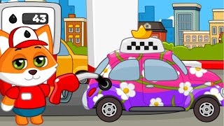 МУЛЬТИК ПРО ТАКСІ УКРАЇНСЬКОЮ - НАВЧАЛЬНІ ВІДЕО - ТРАНСПОРТ ДЛЯ ДІТЕЙ