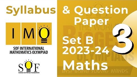 IMO Class 3 Set B 2023-24