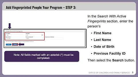 Adding Fingerprinted People to Your Program