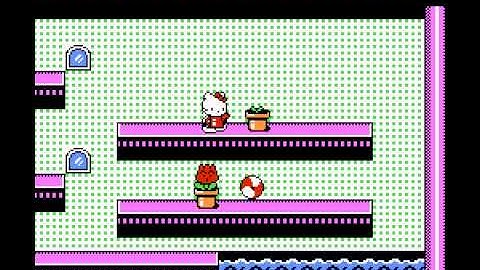 Hello Kitty no Ohanabatake (NES / Nintendo) - Gameplay - Stage 1