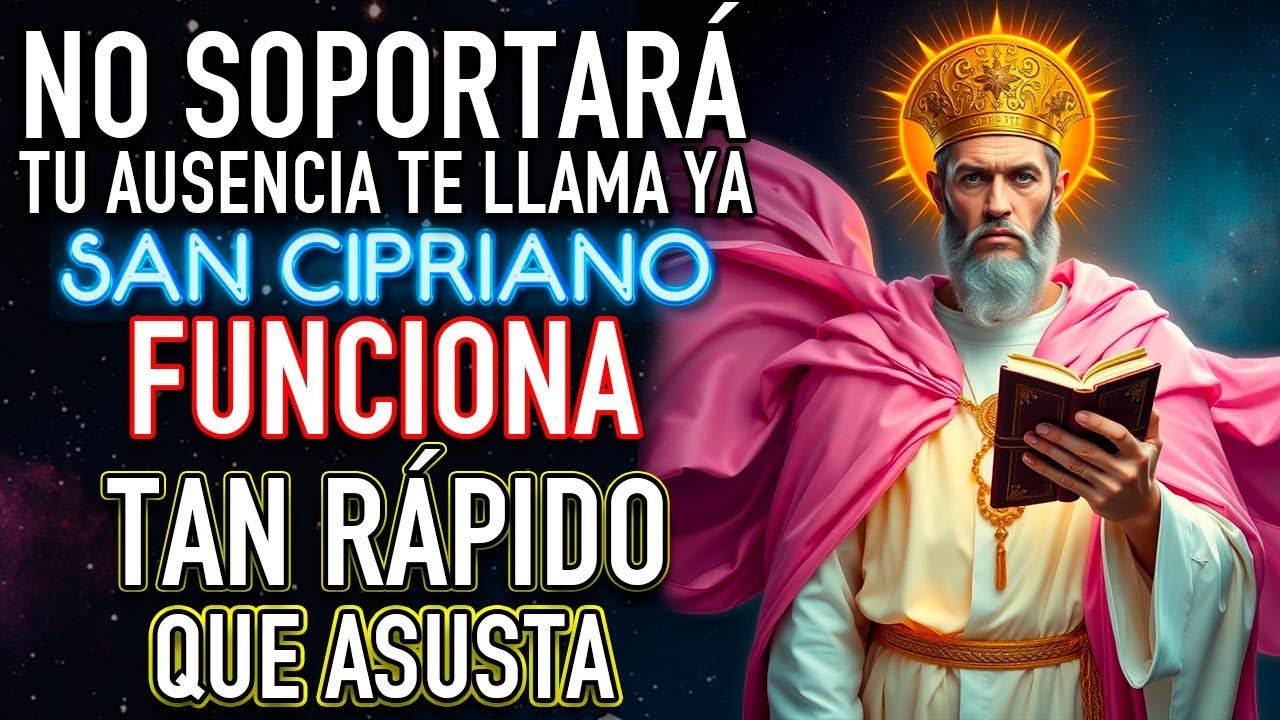 TE BUSCARÁ en 3 MINUTOS ORACIÓN del DESESPERO San Cipriano ROGARÁ POR TU AMOR OBSESIONAR AMARRAR HOY
