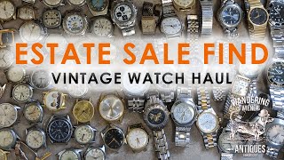 Estate Sale Vintage Watch Haul - Hundreds of Old Watches!